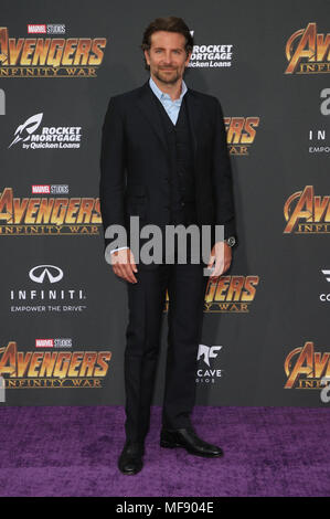 April 23, 2018 - Hollywood, CA, USA - 23. April 2018 - Hollywood, Kalifornien - Bradley Cooper. Disney und Marvel'' Avengers: Infinity Krieg'' Los Angeles Premiere statt bei Dolby Theater. Photo Credit: F. Sadou/AdMedia (Credit Bild: © F. Sadou/AdMedia über ZUMA Draht) Stockfoto