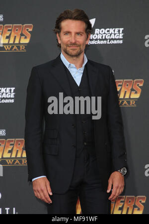 Hollywood, CA, USA. 23 Apr, 2018. 23. April 2018 - Hollywood, Kalifornien - Bradley Cooper. Disney und Marvel'' Avengers: Infinity Krieg'' Los Angeles Premiere statt bei Dolby Theater. Photo Credit: F. Sadou/AdMedia Credit: F. Sadou/AdMedia/ZUMA Draht/Alamy leben Nachrichten Stockfoto