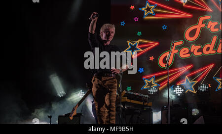 Franz Ferdinand, die am Sonntag Abend auf der großen Bühne an der siegreichen Festival 2017 Stockfoto