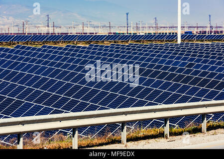 Solar Energy Station, alternative Stromquelle Stockfoto