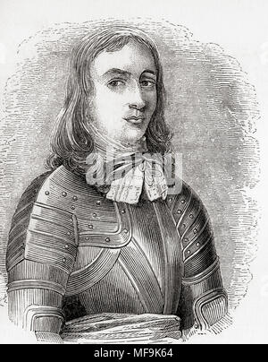 Richard Cromwell, 1626 - 1712. Sohn von Oliver Cromwell und zweite Lord Protector von England, Schottland und Irland. Aus Old England: eine bildliche Museum, veröffentlicht 1847. Stockfoto