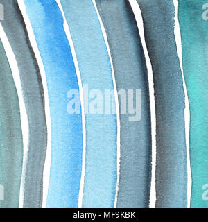Hand gemalte Aquarell Hintergrund. Aquarell Flecken und Linien. Stockfoto
