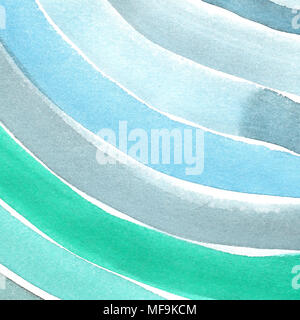 Hand gemalte Aquarell Hintergrund. Aquarell Flecken und Linien. Stockfoto