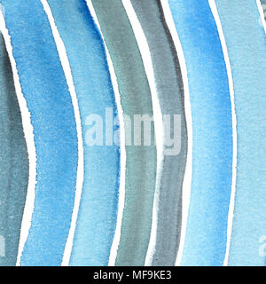 Hand gemalte Aquarell Hintergrund. Aquarell Flecken und Linien. Stockfoto