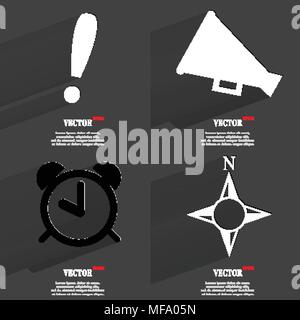 Satz von modischen Ikonen, trending Symbole. Flaches Design für Ihre web-design. Vector Illustration Stock Vektor