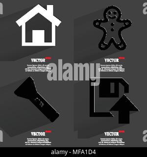 Satz von modischen Ikonen, trending Symbole. Flaches Design für Ihre web-design. Vector Illustration Stock Vektor