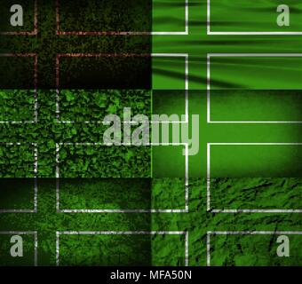 Flagge von ladonia mit alten Textur. Vector Illustration Stock Vektor