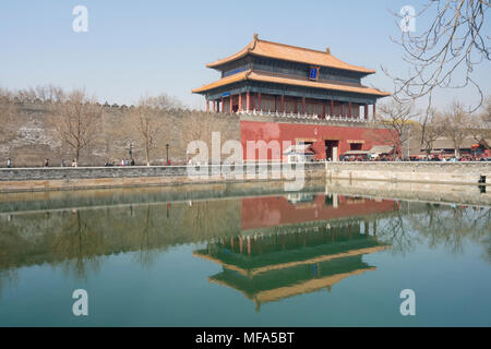 Verbotene Stadt in Peking Stockfoto