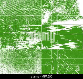 Flagge von ladonia mit alten Textur. Vector Illustration Stock Vektor