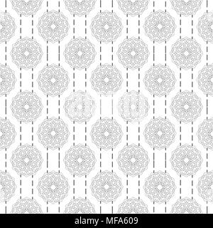 Arabisch Muster nahtlose Hintergrund. Geometrische muslimischen ornament Kulisse. Grau Vector Illustration des islamischen Textur eps 10. Stock Vektor