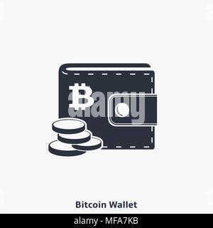 Bitcoin wallet Symbol. Vector Illustration Stock Vektor