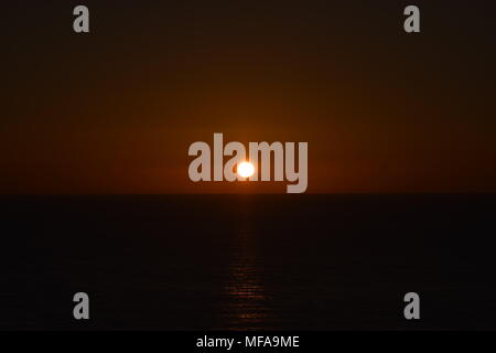 Wunderschönes Wasser Sonnenuntergang in Puerto Vallarta Stockfoto