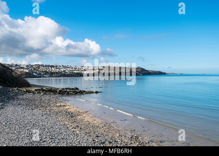 Benllech Strand an der Küste von Anglesey in Nordwales UK Stockfoto