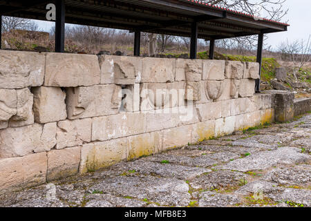 Ruinen der Dion archäologische Stätte in Griechenland Stockfoto