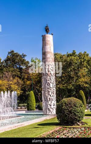 Denkmal von Simon Bolivar, Sevilla, Spanien. Stockfoto