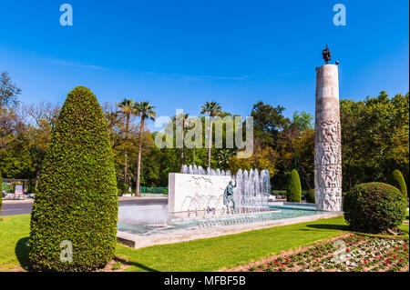 Denkmal von Simon Bolivar, Sevilla, Spanien. Stockfoto