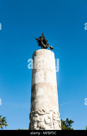 Denkmal von Simon Bolivar, Sevilla, Spanien. Stockfoto