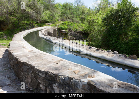 Der Espada Aquädukt, ein Aquädukt aus dem 18. Jahrhundert in der San Antonio Missions National Historical Park, San Antonio, Texas, USA Stockfoto