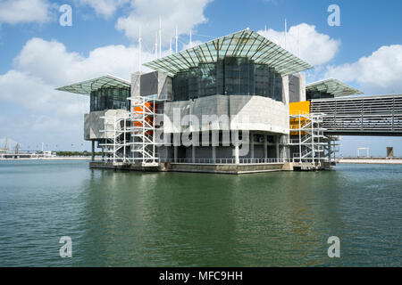 Das Gebäude der Oceanario in Lissabon, Portugal Stockfoto