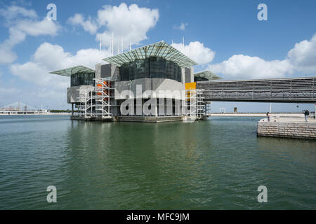 Das Gebäude der Oceanario in Lissabon, Portugal Stockfoto