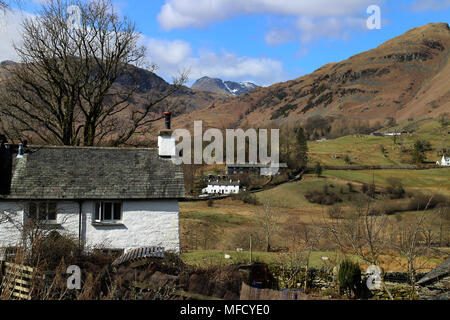 Elterwater cumbria Großbritannien Stockfoto