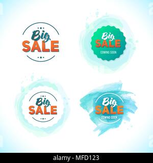 Verkauf banner Template Design Stock Vektor