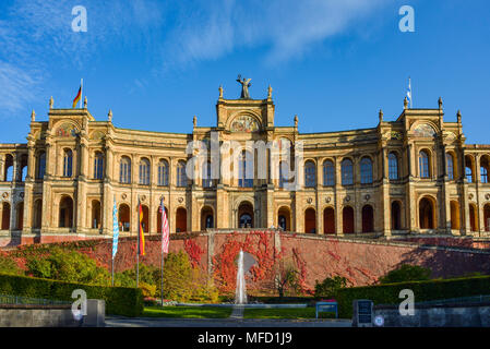 Maximilianeum, Haus im Bayerischen Landtag, München, Bayern, Deutschland, Europa, Erde Stockfoto