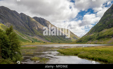 Blick von der schönen Natur in Schottland im Sommer Stockfoto