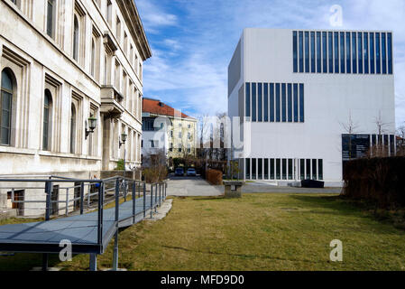 München Dokumentationszentrum für die Geschichte des Nationalsozialismus, ein Museum dokumentiert die Geschichte des NS-Regimes in Deutschland Stockfoto