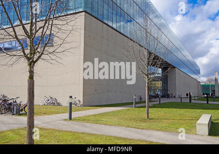 Gebäude, in dem sich das Staatliche Museum Ägyptischer Kunst und der Hochschule für Fernsehen und Film München, Stockfoto