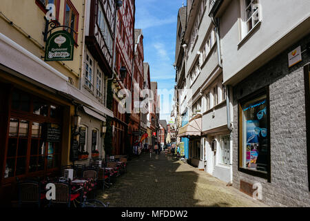 Limburg an der Lahn, Deutschland. 24 Apr, 2018. Die Limburger Altstadt, am 24/04/18 | Nutzung der weltweiten Kredit genommen: dpa/Alamy leben Nachrichten Stockfoto