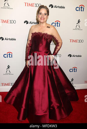 New York City, New York, USA. 24 Apr, 2018. Bürgermeister von San Juan, Puerto Rico CARMEN YULIN CRUZ besucht die 2018 mal 100 Gala bei Jazz at Lincoln Center statt. Credit: Nancy Kaszerman/ZUMA Draht/Alamy leben Nachrichten Stockfoto