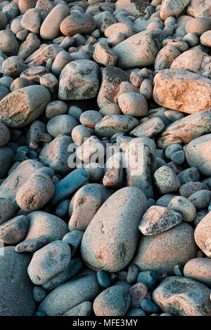 Abgerundet Pflastersteine; Acadia National Park, Maine. Stockfoto