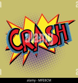 Crash Comic Text Stock Vektor