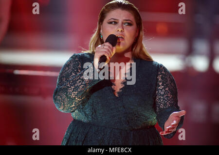 Willkommen bei Carmen Nebel, Hof, Aufzeichnung vom 24.03.2018 mit: Alina Wo: Hof, Deutschland Wann: 25 Mar 2018 Credit: Becher/WENN.com Stockfoto