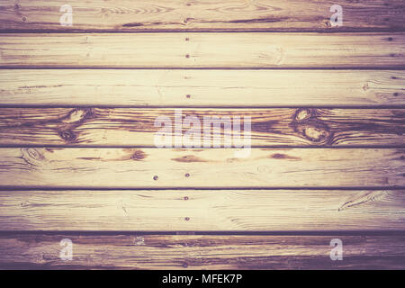 Braun alte Holz Textur mit Knoten Hintergrund Stockfoto