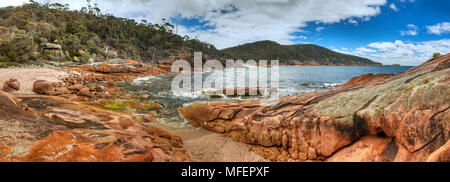 Verschlafene Bay, Freycinet National Park, Tasmanien, Australien Stockfoto