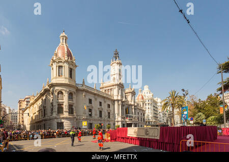 Valencia/Spanien - 17. März 2015: Stockfoto