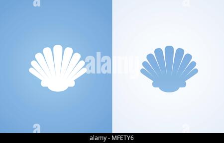 Symbol der Muschel Stock Vektor