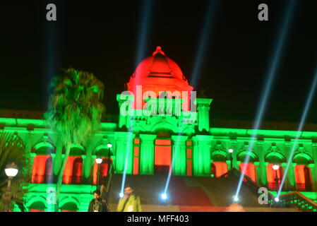 Ahsan Manzil am Tag des Sieges von Bangladesch Stockfoto