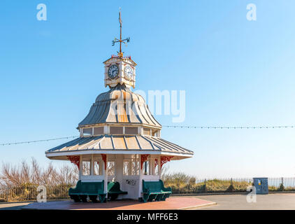 Der uhrturm Tierheim an der Spitze der Viking Bay, Broadstairs, Kent Stockfoto