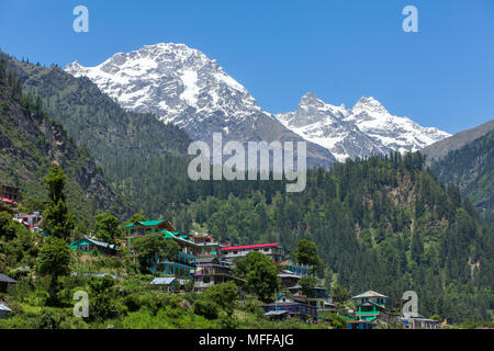 Tosh Dorf im schönen Parvati Tal in Himachal Pradesh, Nordindien Stockfoto