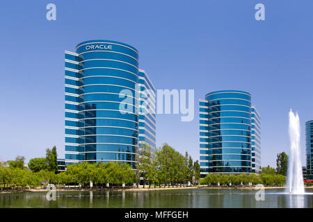 REDWOOD CITY, CA/USA - 31. MAI 2014: Oracle Hauptsitz im Silicon Valley. Stockfoto