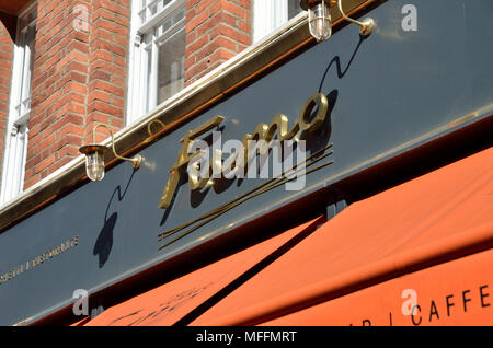 Fumo italienisches Restaurant in St. Martin's Lane, Covent Garden, London, UK. Stockfoto