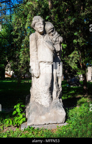 Statue in Dubovy Park, Bischkek, Kirgisistan, Zentralasien Stockfoto