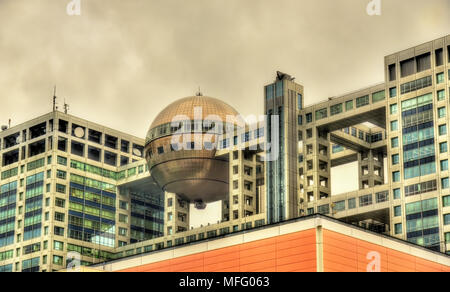 Fuji Television-Hauptquartier auf Odaiba Insel - Tokio, Japan Stockfoto