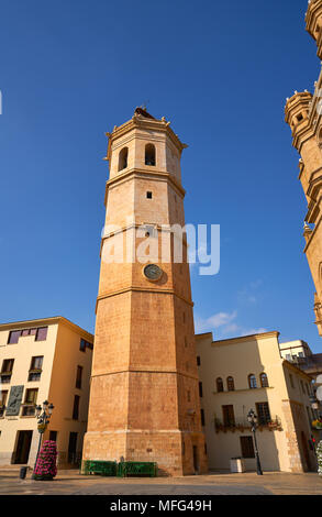 Castellon El Fadri gotischen Glockenturm der Kathedrale Stockfoto