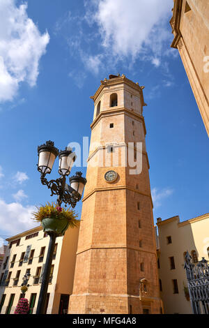 Castellon El Fadri gotischen Glockenturm der Kathedrale Stockfoto