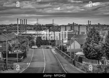 Aldwarke Stahlwerk, Rotherham, South Yorkshire. Stockfoto