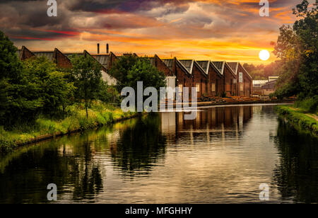 Don Navigation, Rotherham, South Yorkshire. Stockfoto